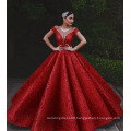 Red Satin Luxury Party Wear Evening Dress for Women